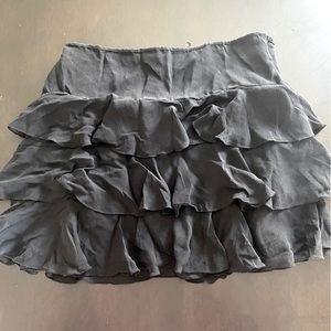 Bebe ruffle mini skirt